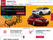 Tablet Screenshot of kingstonnissan.net